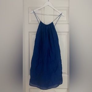 Banana Republic Ramie Backless Halter Dress